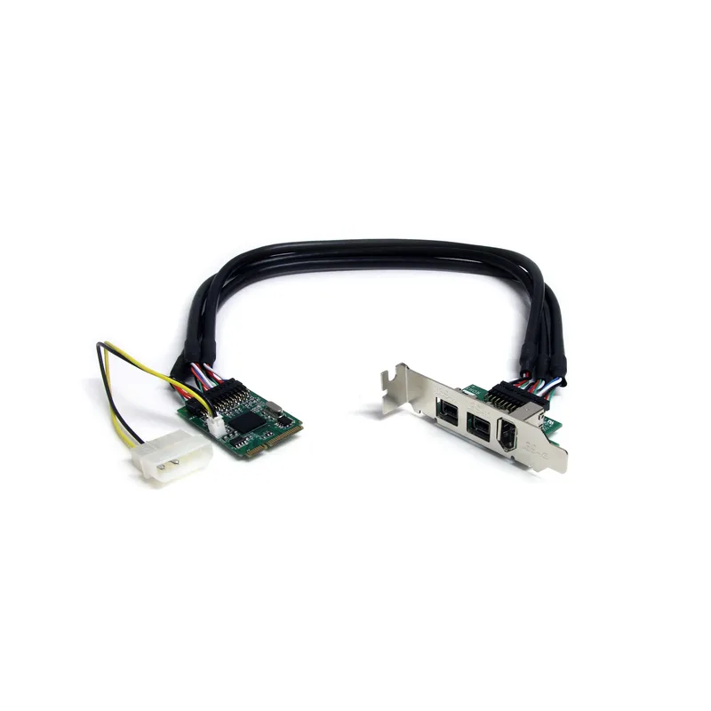 StarTech.com 3-portars 2b 1a 1394 Mini PCI Express FireWire-kortadapter