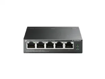 TP-Link TL-SG1005LP, Ohanterad, Gigabit Ethernet (10/100/1000), Strömförsörjning via Ethernet (PoE) stöd, Monteringsbar på väggen