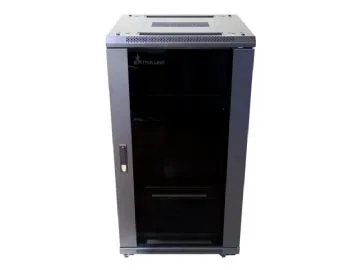 Extralink - Rack skåp - 600x600 mm - golvstående - svart - 22U - 19"