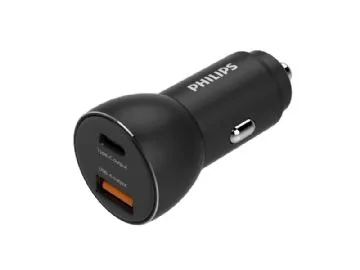 Philips 1xUSB 1XUSB-C PDQC billaddare