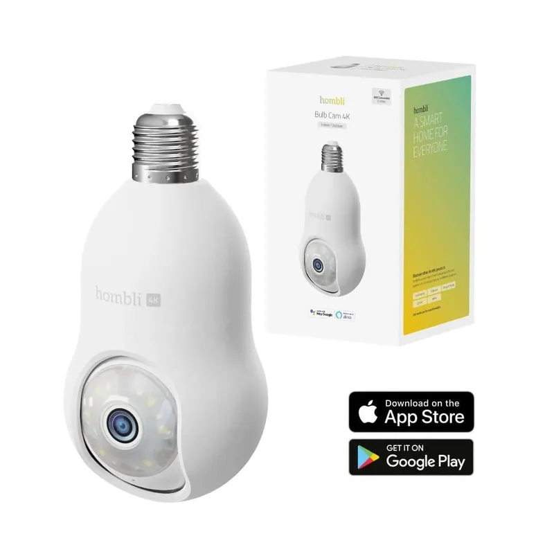 Hombli Bulb Cam 4K övervakningskamera