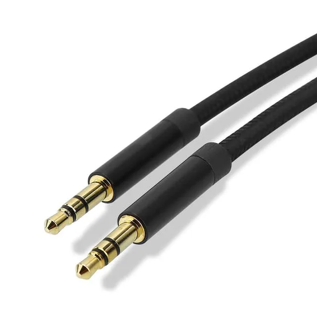 Cadorabo Aux-kabel 3.5 mm ljudkabel 1m Stereojackkabel
