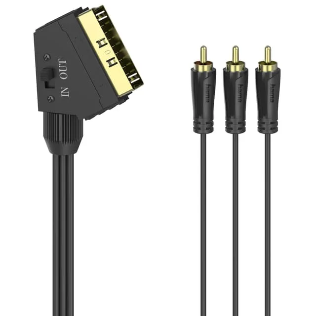 Kabel HAMA SCART till 3xRCA