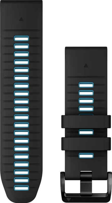Garmin 26 mm QuickFit Silikon klockarmband (svart/blå)