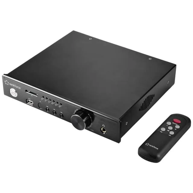 Renkforce RF-WAM-300 Stereoförstärkare 2 x 50 W Svart Bluetooth®, USB