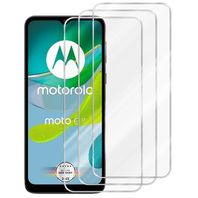 Cadorabo Motorola MOTO E13 3x Skärmskydd Skyddsglas