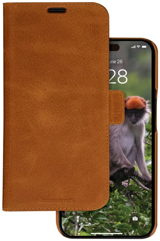 Dbramante1928 Lynge iPhone 15/16E/17E plånboksfodral (brunt)