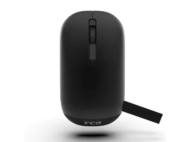 Inca IWM-242S, Ambidextrous, Bluetooth, 1600 DPI, Svart