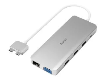 Hama - dockningsstation - USB-C 3.2 Gen 1 - VGA, HDMI