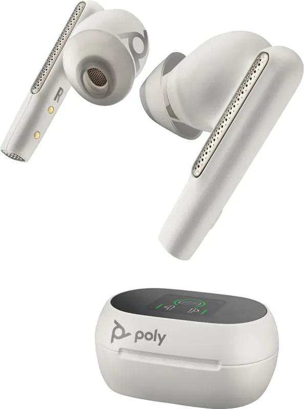 HP Poly Voyager Free 60+ UC hörlurar USB-A (vit)