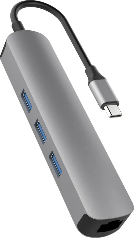 Hyperdrive 6-i-1 USB-C-hubb (grå)