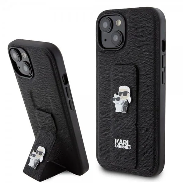 Karl Lagerfeld iPhone 15 Skal Grip Stand Function