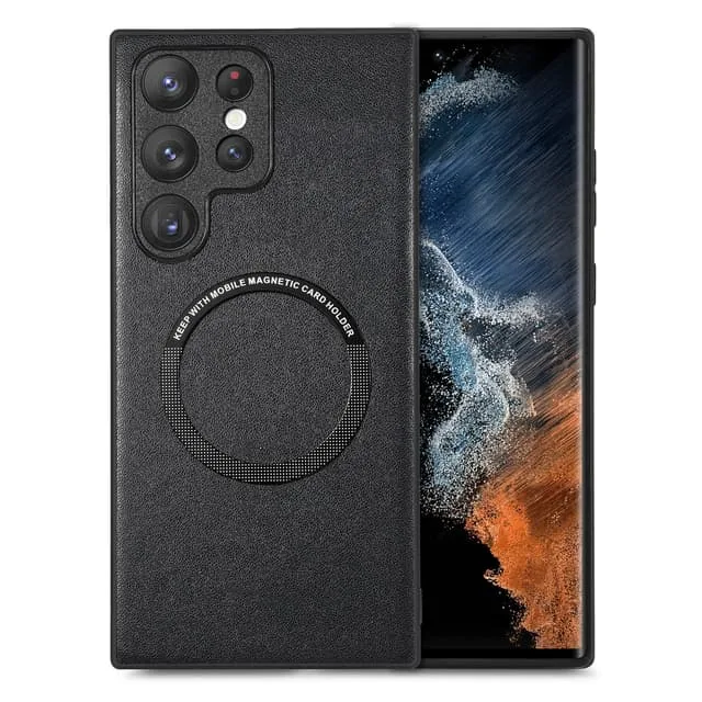INF Magnetiskt Mobilfodral i Läderimitation för Samsung