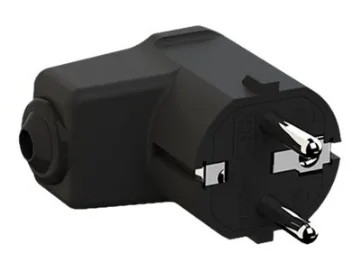 Bachmann - Elkontakt - power CEE 7/7 (P) högervinklad