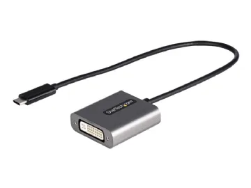 StarTech.com USB C to DVI Adapter, 1920x1200p, USB-C to DVI-D Adapter, USB Type C to DVI Monitor, Video Converter, Thunderbolt 3 Compatible, USB-C to