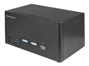 StarTech.com 2-ports DisplayPort KVM-switch för tre skärmar