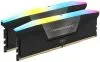 CORSAIR VENGEANCE RGB DDR5 32GB (2x16GB) DDR5 6400MHz C36 Intel-Optimerat Skrivbordsminne (Dynamisk RGB-Belysning i Tio
