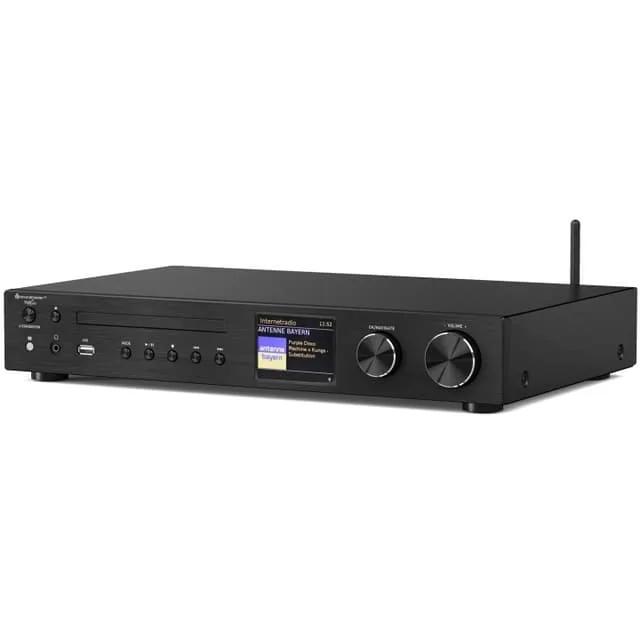 soundmaster ICD4350SW CD-spelare Svart WLAN, DAB+, CD-spelare, Bluetooth®, Internetradio