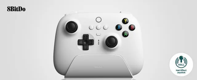 8BitDo Ultimate 2.4G Pad PC Hall Ed/White