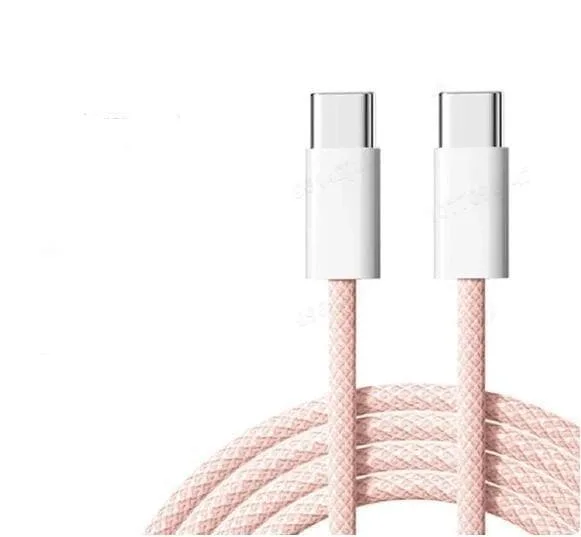 NÖRDIC 2m USB 2.0 USB-C till C kabel för iPhone 15/15 Pro/15 Plus/15 Pro Max