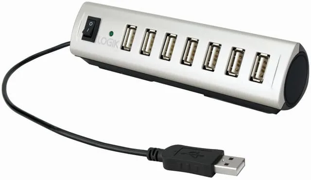 Logik USB Hub med 7 portar