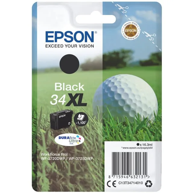 Epson bläckpatron DuraBrite Ultra 34XL Svart
