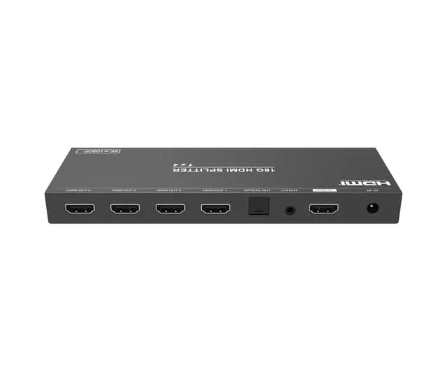 NÖRDIC 4K HDMI 2.0b Splitter 1 till 2 & Extractor Optisk SPDIF & Stereo HDR EDID Dolby True HD, Digital Plus, DTS-HD Master