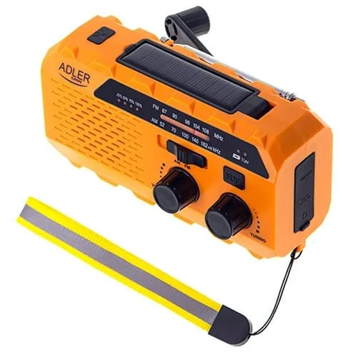 Adler Nödradio / Vevradio med ficklampa