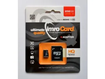 IMRO MICROSDXC 10/256GB UHS-3 ADP MEMORY CARD