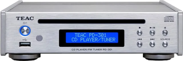 Teac PD-301DAB-X CD-spelare och FM/DAB-tuner (silver)