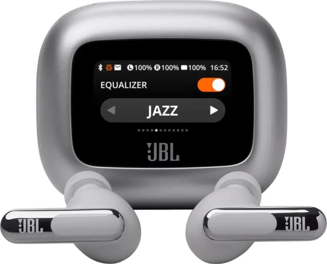 JBL Live Beam 3 Silver Trådlösa Hörlurar