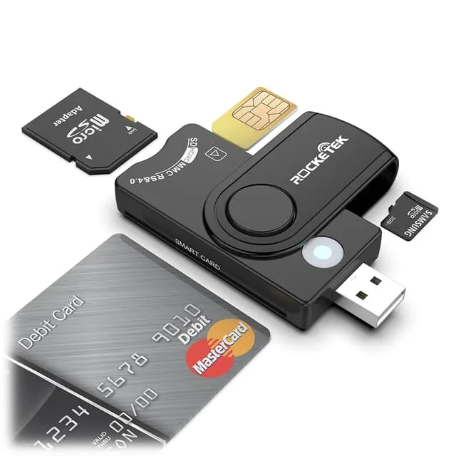Nördic 4 i 1 kortläsare Smart Card