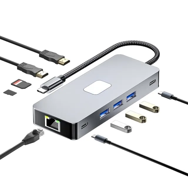 NÖRDIC 1 till 10 USB-C dockningsstation