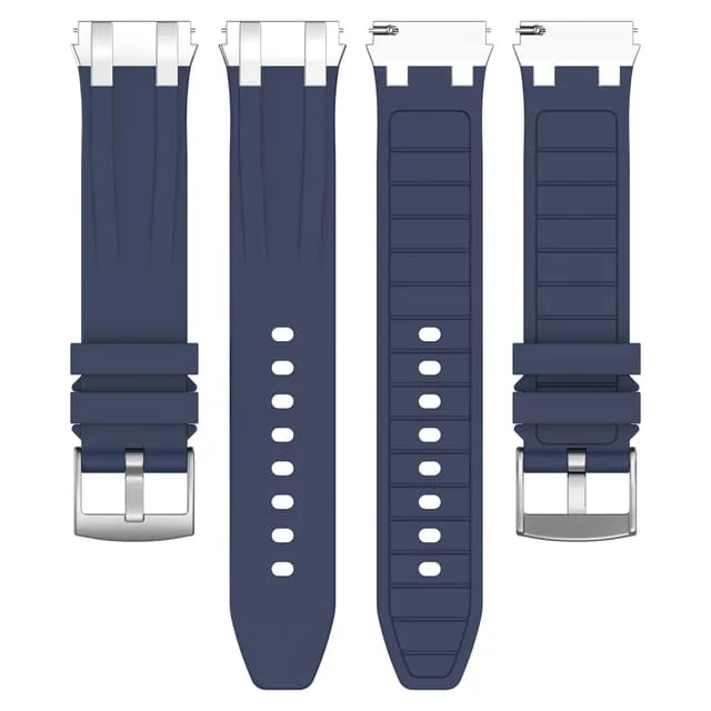 Klockarmband 22 mm för Garmin, Samsung, Huawei Marinblå