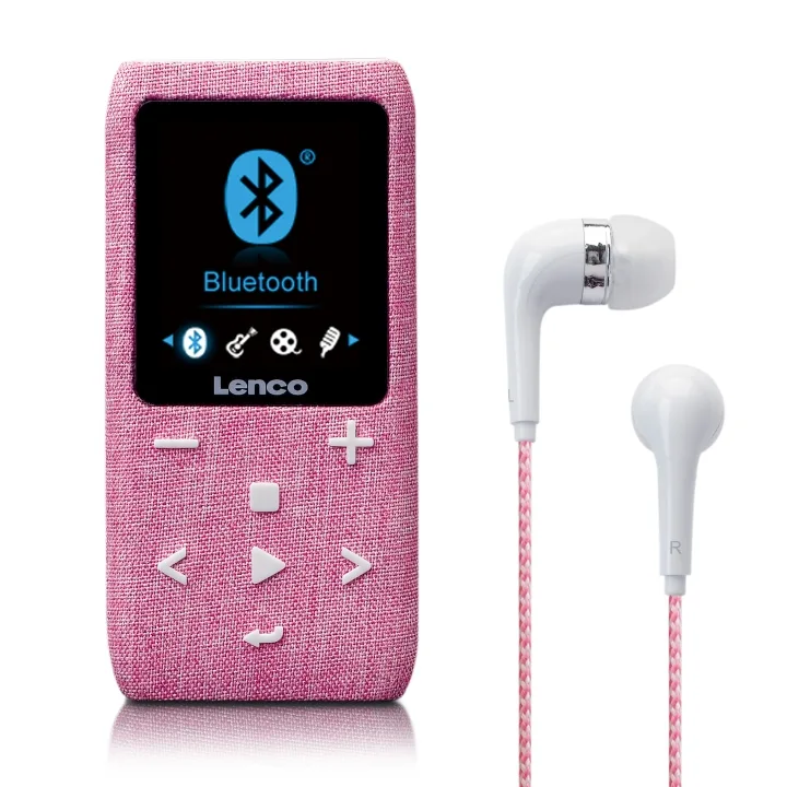 Lenco MP3/MP4-spelare med Bluetooth® 8 GB Micro SD-kort Rosa