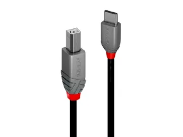 Lindy 36941 USB-kabel USB 2.0 1 m USB C USB B Sort