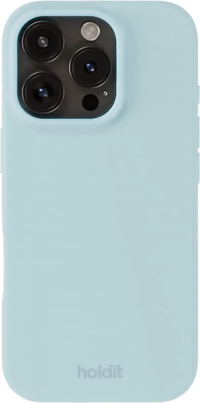 Holdit Silicone iPhone 16 Pro Max fodral (mineralblått)