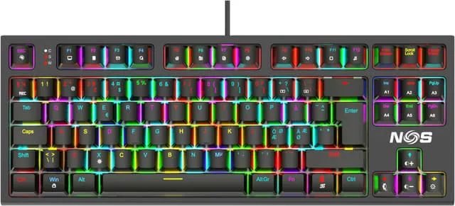 NOS C350 Gaming tangentbord V2 RGB TKL