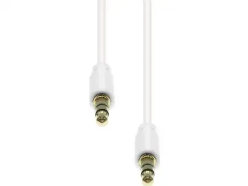 3-Pin Slim Cable M-M White 1.5M