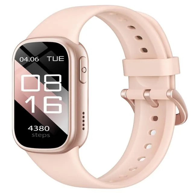 INF Smartwatch med Bluetooth och Hälsoövervakning Rosa
