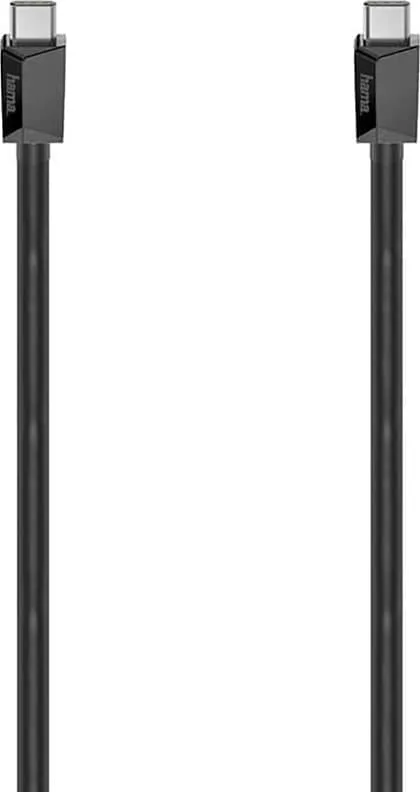 Hama Kabel USB-C USB 3.2 Gen2 10 Gbit/s 100W 2.0m Svart