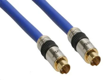 InLine 89954P, 10 m, S-Video (4-pin), S-Video (4-pin), Guld, Blå, Hane/Hane