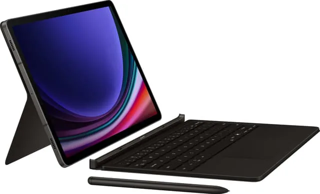 Tangentbordsfodral (svart) för Samsung Galaxy Tab S9/S9 FE