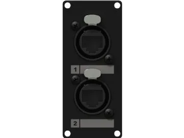 Caymon CAYMON CASY168/B CASY 1 space 2x EtherCON to RJ-45 Black version