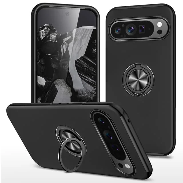 MTK Till Pixel 9 Pro XL Hybrid skal med Finger Ring