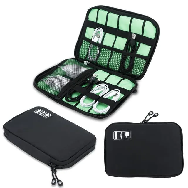 Electronics Organiser nylonväska med nätficka ()