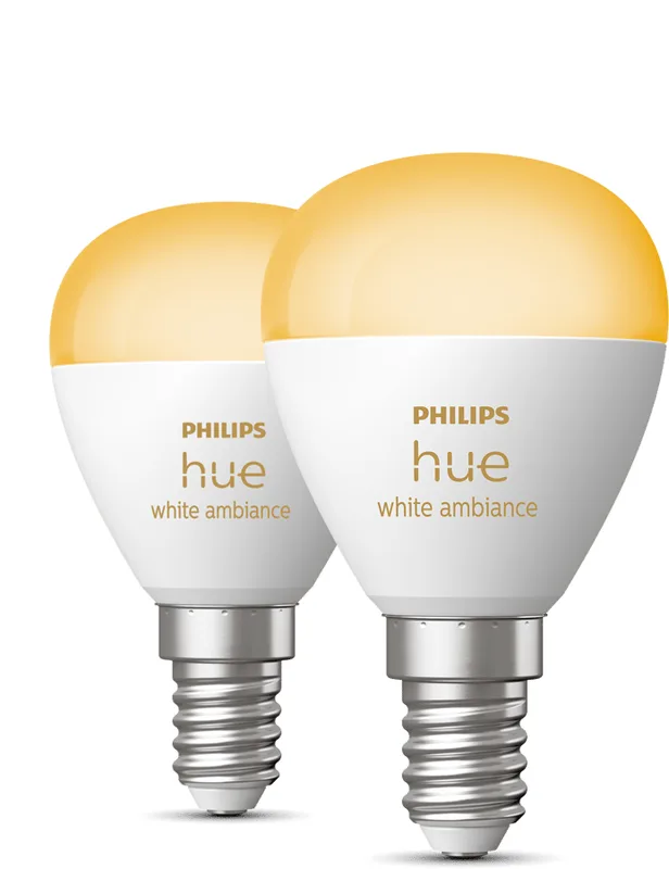 Philips Hue White Ambiance 470lm E14 2-pack