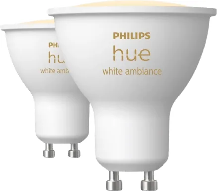 Philips Hue White Ambiance 400lm GU10 2-pack