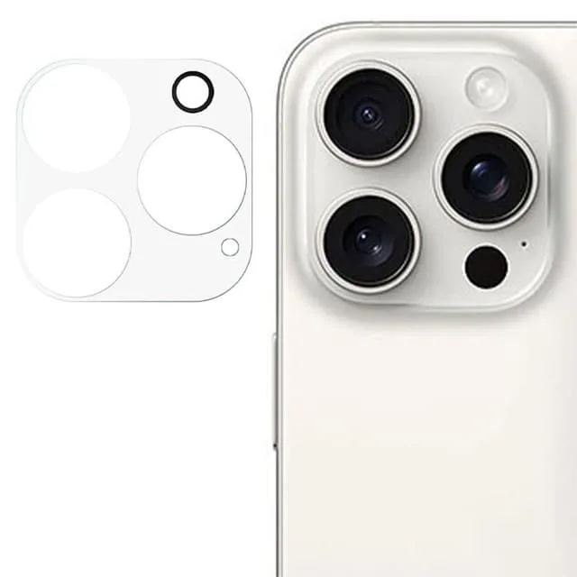 SKALO iPhone 16 Pro 3D Linsskydd/Kameraskydd Härdat Glas