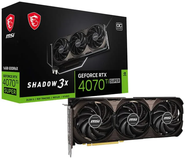 MSI GeForce RTX™ 4070 Ti SUPER 16G SHADOW 3X OC